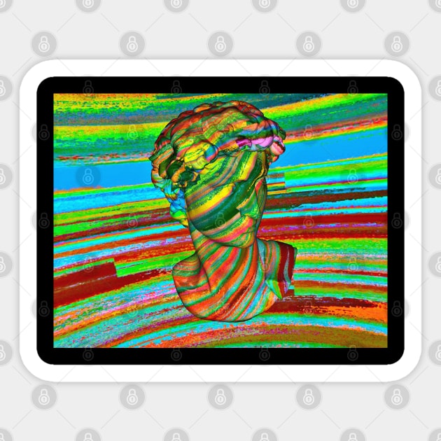 Aesthetic Statue Glitch #3 ∆∆∆∆ Graphic Design/Illustration Sticker by DankFutura